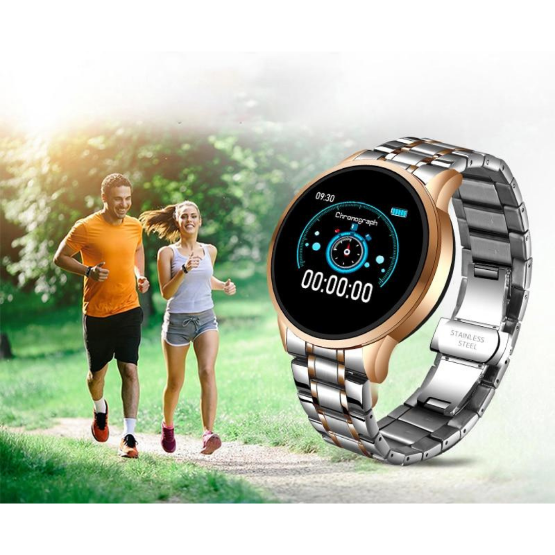 Classic Smartwatch | Klassieke Looks met Hedendaagse Technologie voor Gezondheid en Connectiviteit