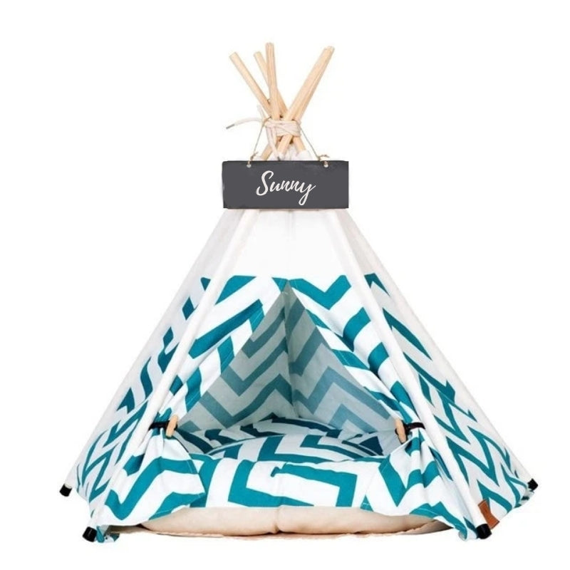 Moderne Boho Honden Teepee met Pluche Hondenbed Kussen
