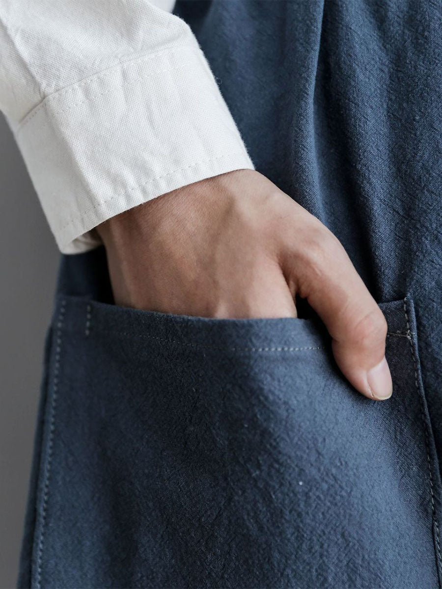 Vrouwen Geplooide Casual Katoenen Schort