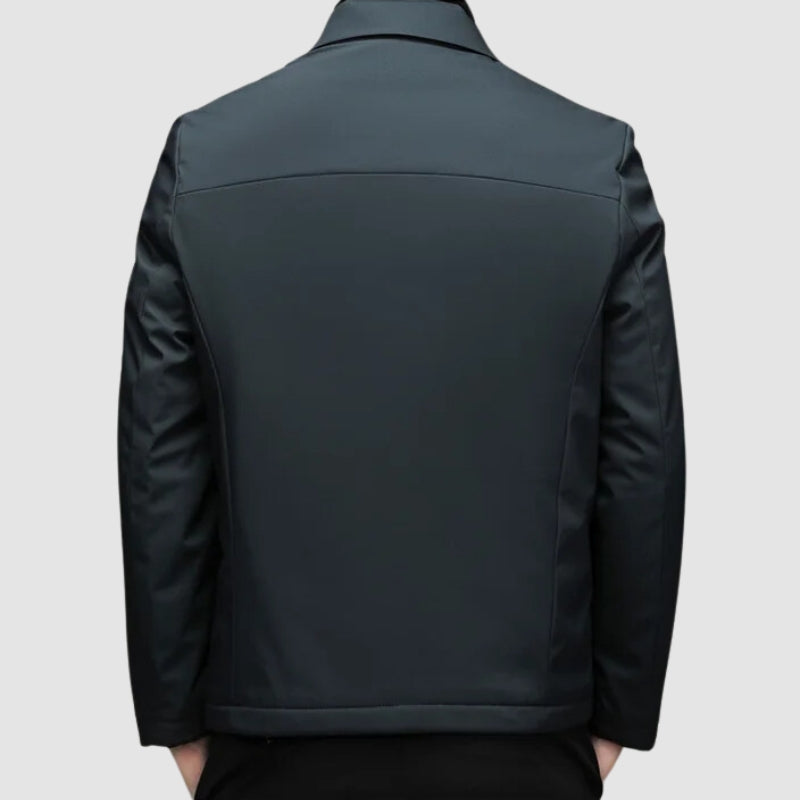 Donsjack Donkerblauw Donzen Vulling Maat M Comfortabel