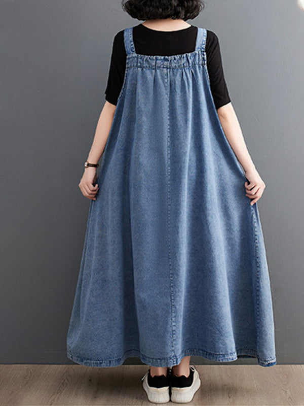 Losse Denim Draagjurk