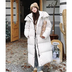 Dames Lange Winter Puffer Donsjack | Met Kapuze