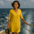 Jurk Zomer Comfortabel Elegant Ontwerp Lichte Stof Pasvorm