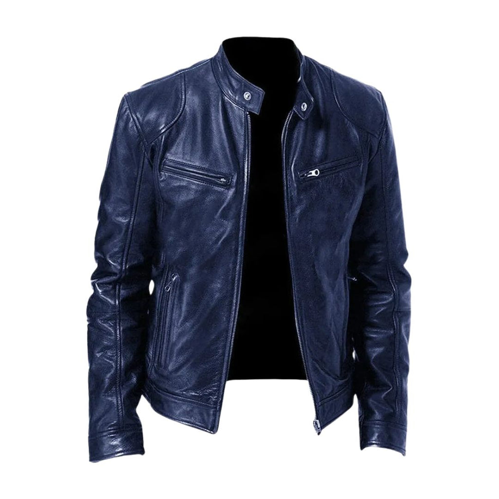 Leren Jack Casual Stoer Tijdloos Materiaal Leer Klassiek
