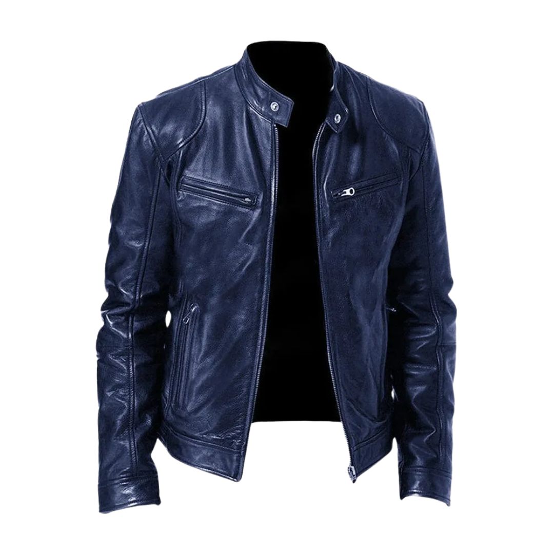 Leren Jack Casual Stoer Tijdloos Materiaal Leer Klassiek