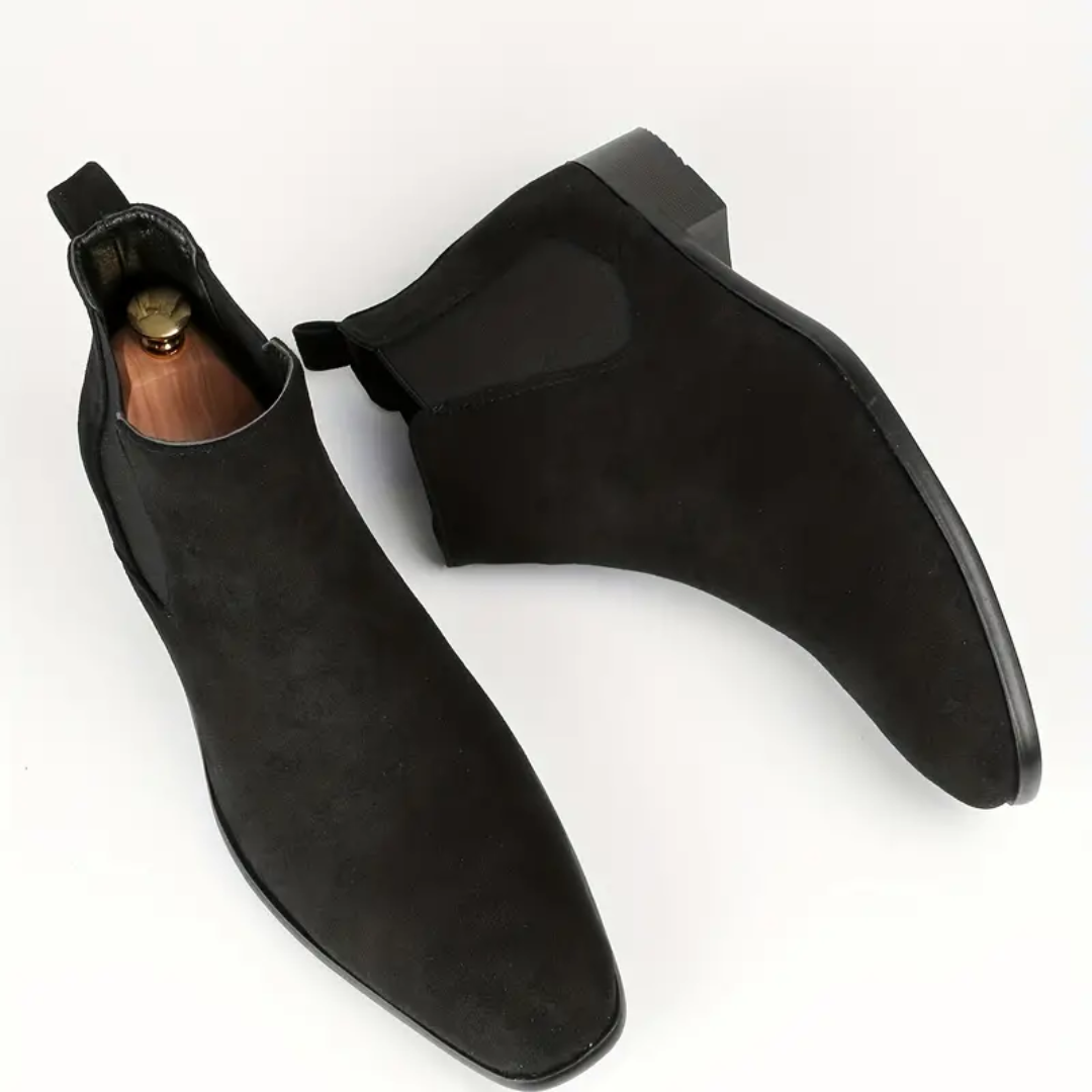 Heren Chelsea Boots – Echt Leer – Elastische Zijkanten – Lage Hak – Comfort Fit