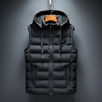 Bodywarmer Met Capuchon Zwart Warmte En Praktisch Functioneel