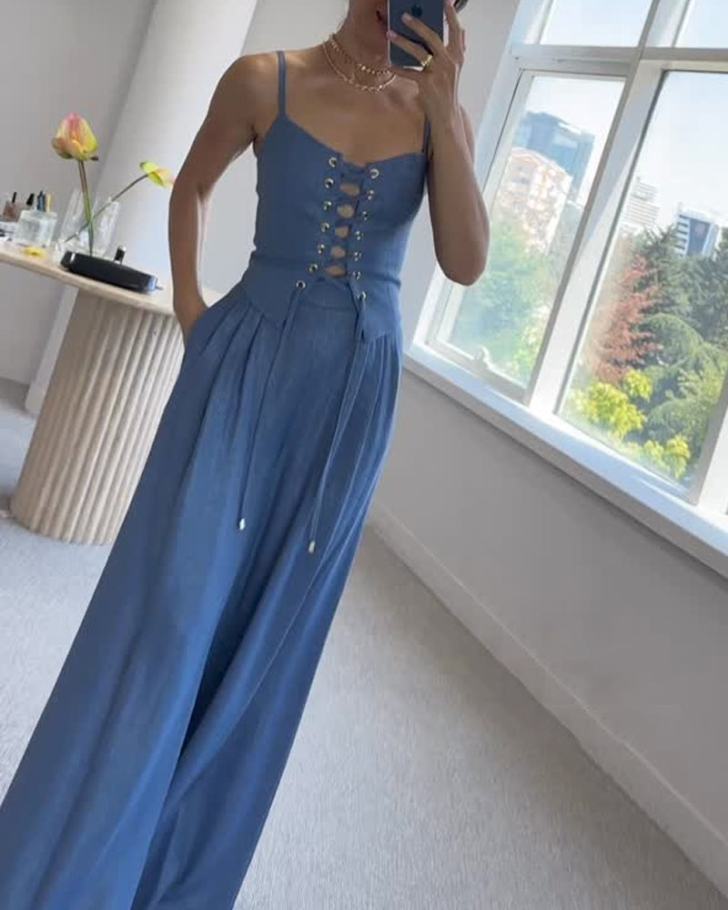 Oasis String Top Twee-delige Set voor Stijlvolle Outfits