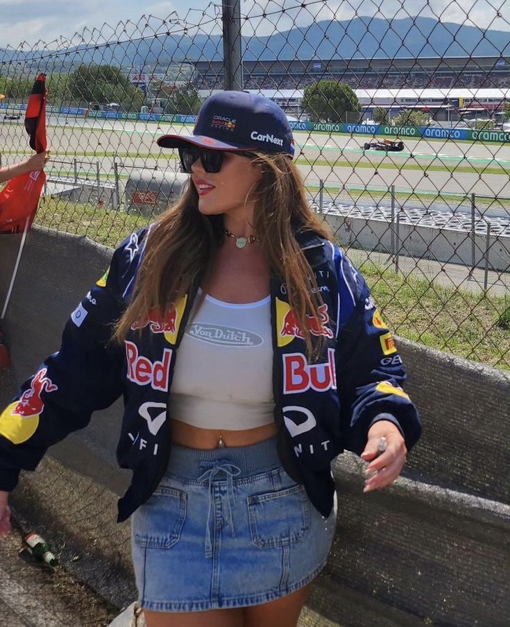 Uniseks RedBull Vintage F1 Racerjack Oversized Sportmode Jas met Streetwear Stijl voor Formule 1 Fans