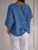 Casual Elegante Blouse voor Dames met Comfortabele Pasvorm en Chique Ontwerp voor Elke Gelegenheid