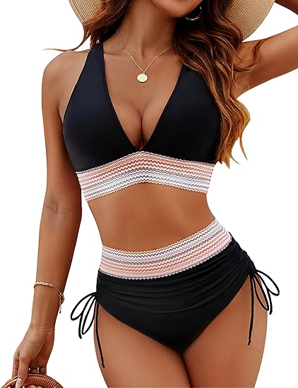 Leah Buikvrij Bikini Set Met Push-Up Cups En Hooggetailleerde Tailleband Voor Maximale Ondersteuning En Zelfvertrouwen