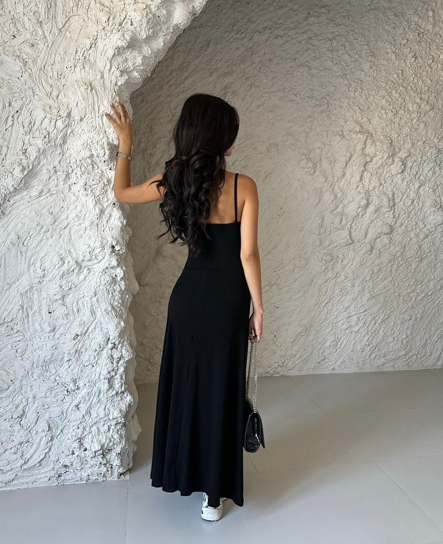 Casual zachte lounge maxi-jurk