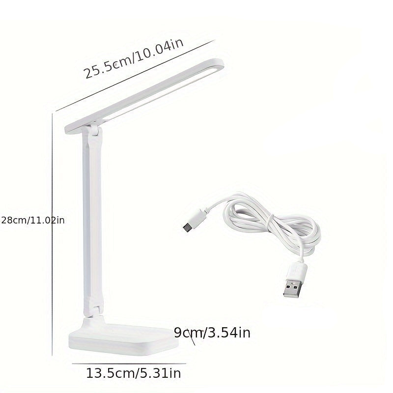 DeskFlex - LED Bureaulamp met USB en Verstelbare Lichtintensiteit