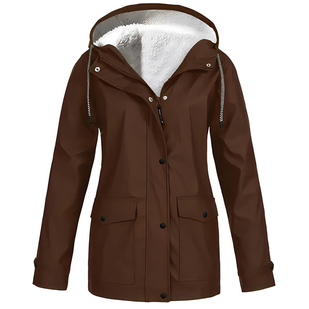 Regenjas Polyester Met Fleecevoering Voor Winterregen