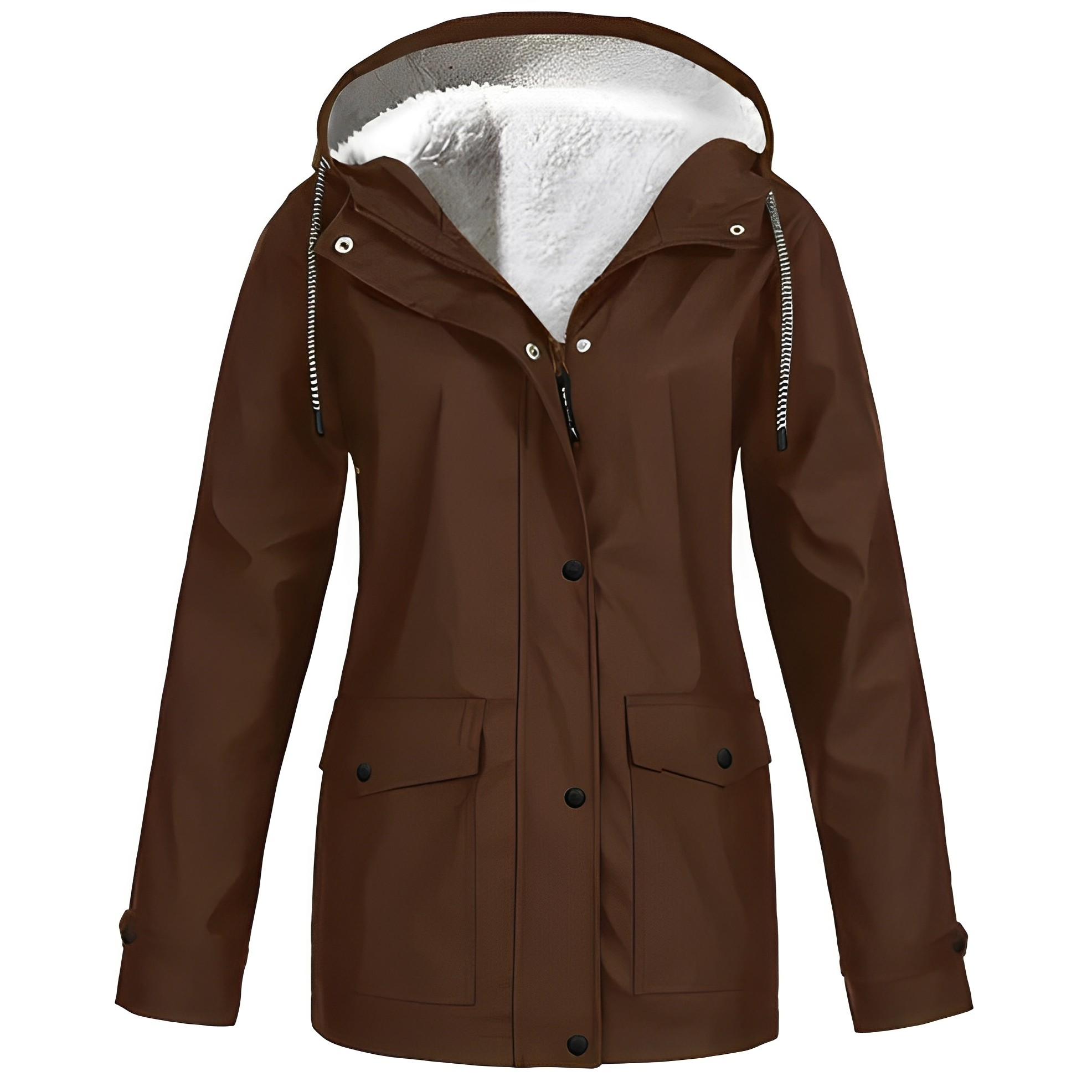 Regenjas Polyester Met Fleecevoering Voor Winterregen
