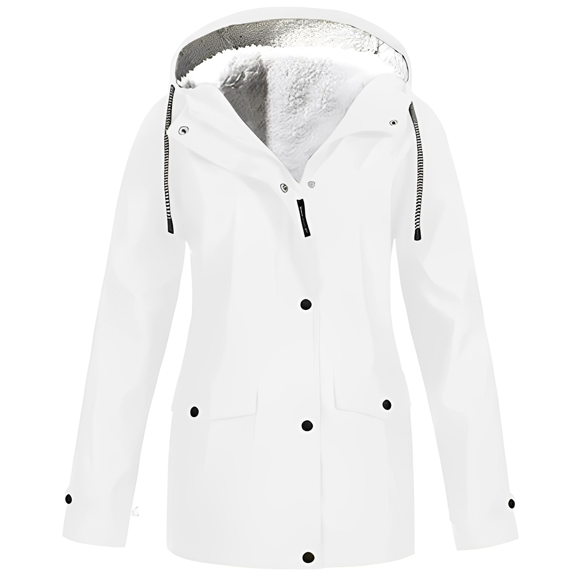 Regenjas Polyester Met Fleecevoering Voor Winterregen