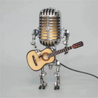 Guitarlamp Robotlamp Met Gitaar Design Luxe Dimbare Tafellamp Voor Woonkamer Slaapkamer En Bureau