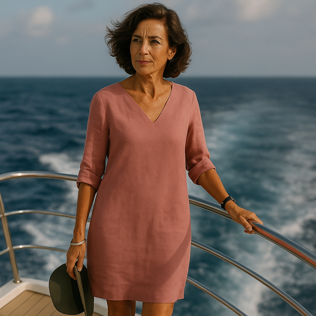 Jurk Zomer Comfortabel Elegant Ontwerp Lichte Stof Pasvorm