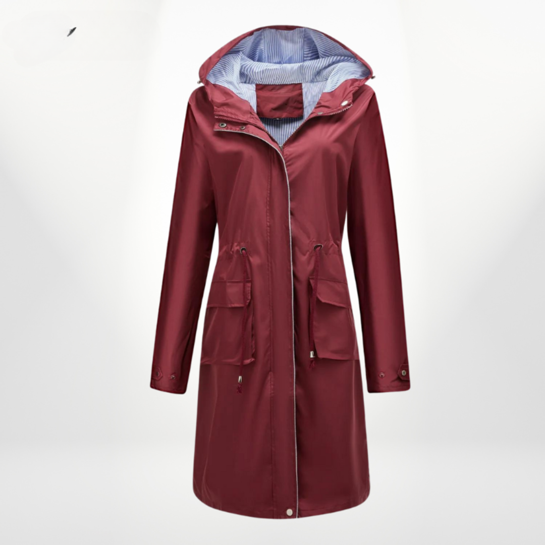 Waterdichte Trenchcoat Dames Tot Kniehoogte Lichte Stof
