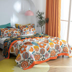 Boho Cartoon Bloemen Deken