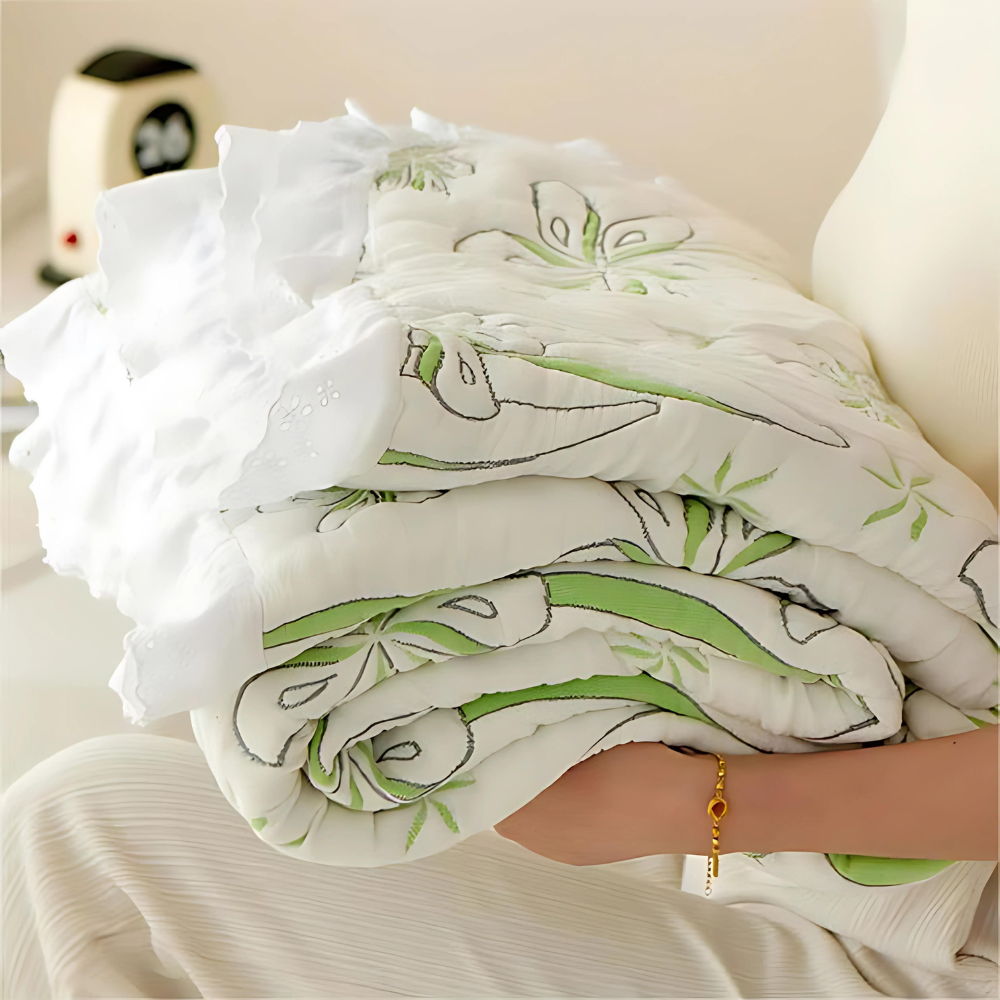 Bamboevezel Verse Stijl Bloemen Dekentje