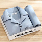Pyjama set met Overhemd en Knoopsluiting