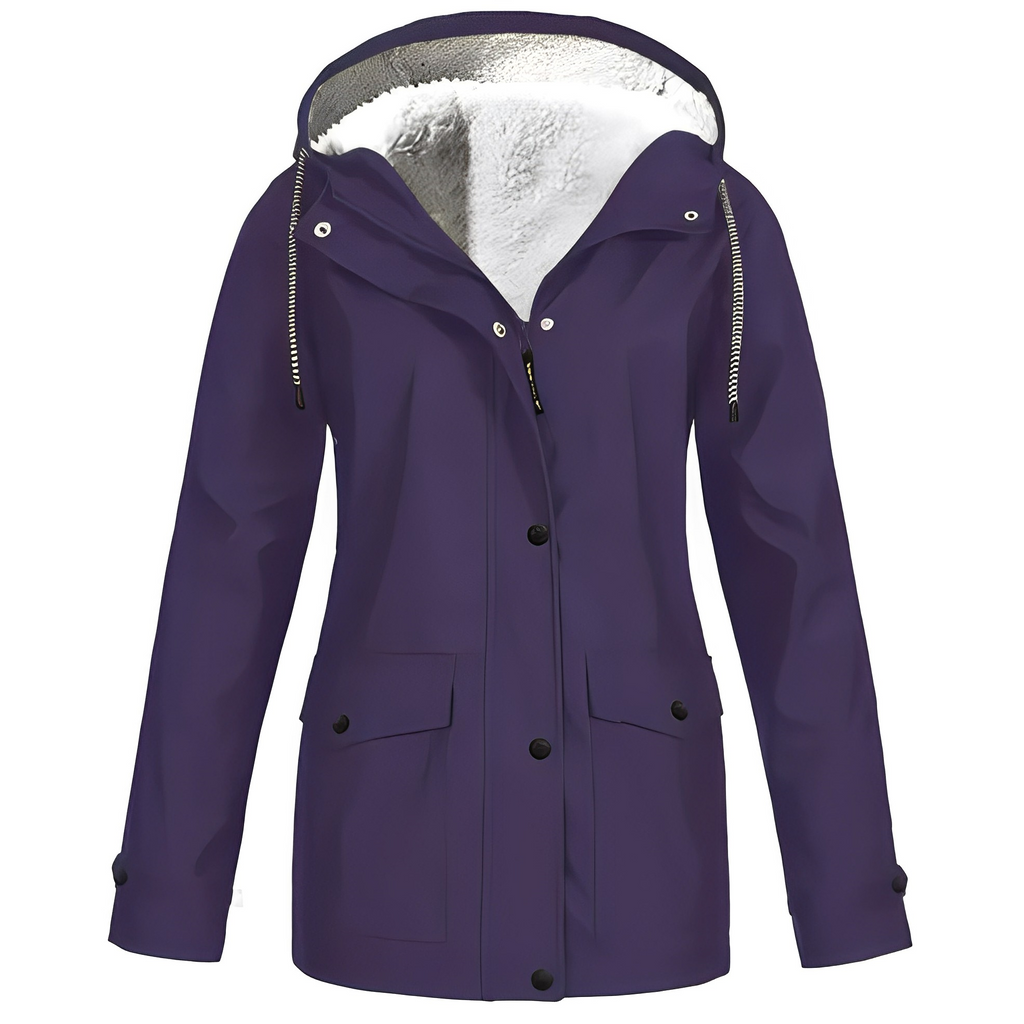 Regenjas Polyester Met Fleecevoering Voor Winterregen