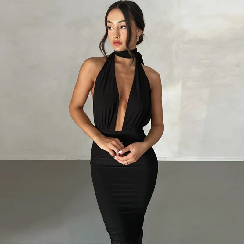 Malia™ - Open V Maxi-jurk