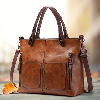 Crossbody tas in leer