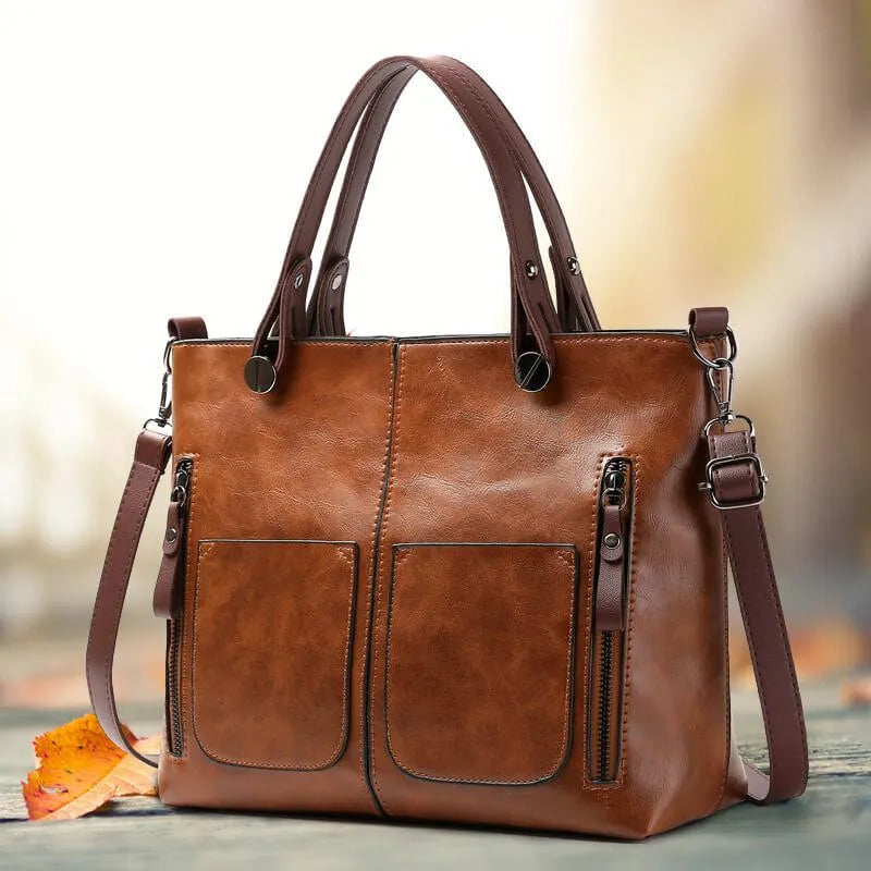Crossbody tas in leer