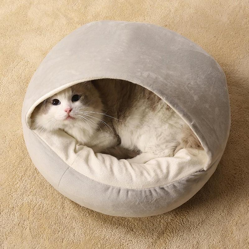 Gezellige Ronde Kalmerende Kattenhol Bed