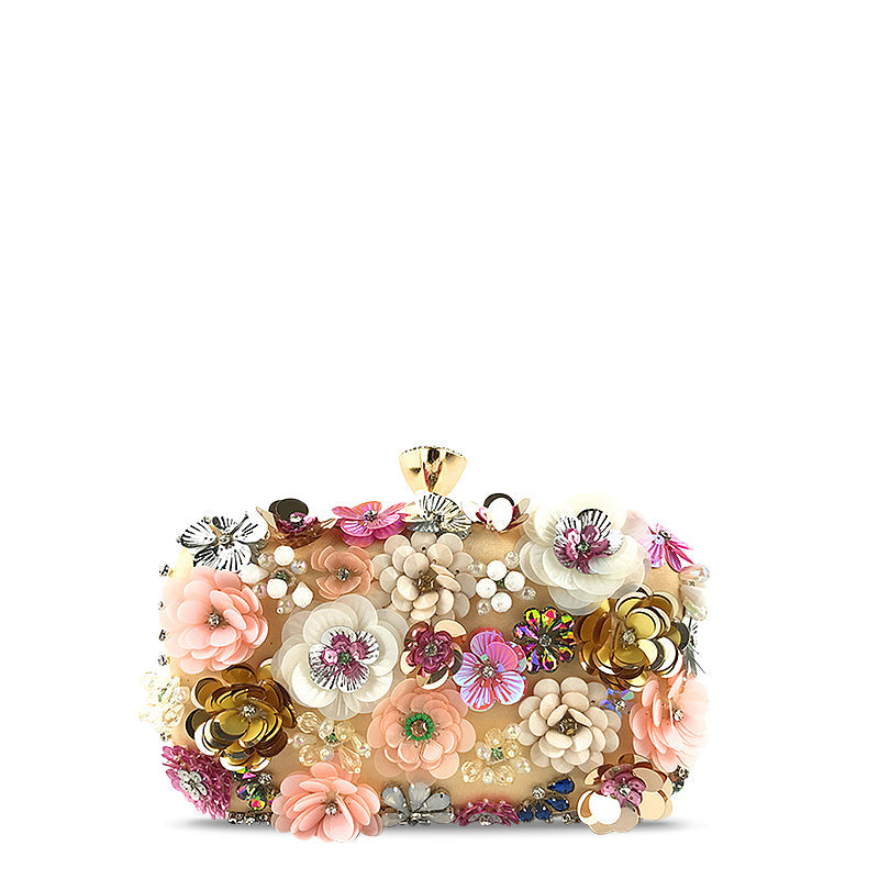 De Fiona Clutch Bag Vegan Leren Kleine Schoudertas met Gouden Hardware