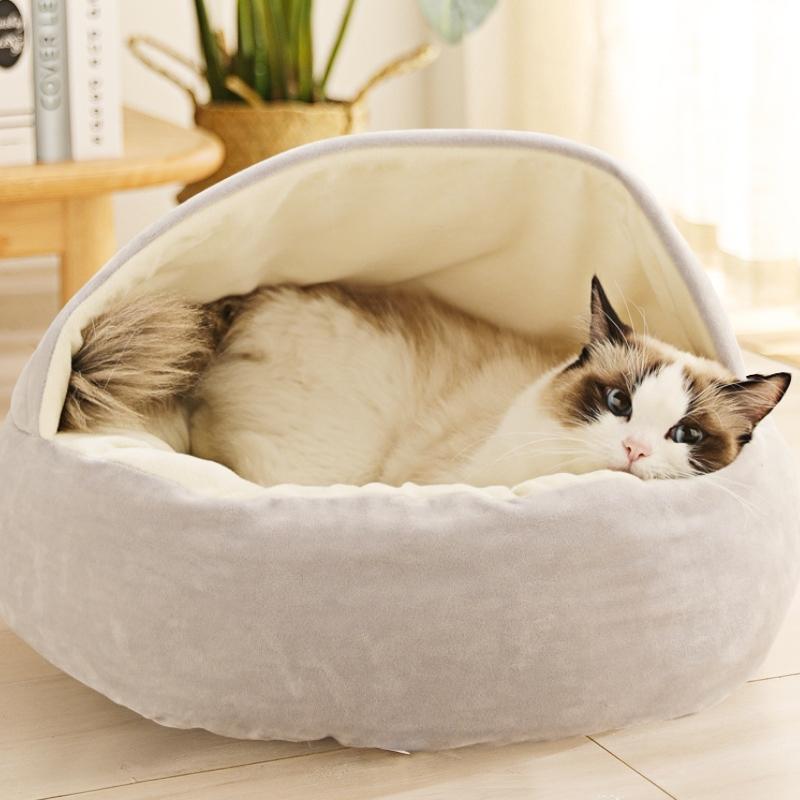 Gezellige Ronde Kalmerende Kattenhol Bed