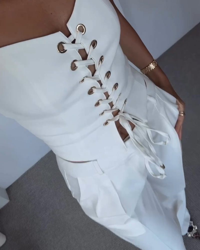 Oasis String Top Twee-delige Set voor Stijlvolle Outfits