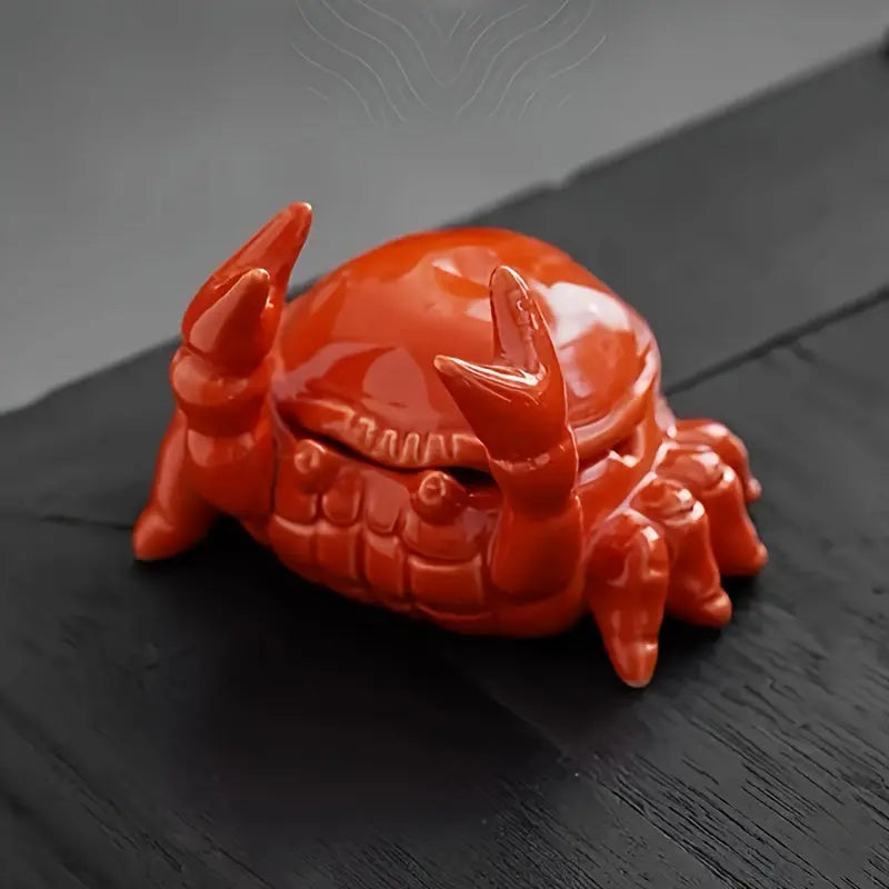Asbak Krab Vorm Van Keramiek Met Speelse Decoratie