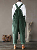 Dames Lichte Corduroy Cozy Overalls