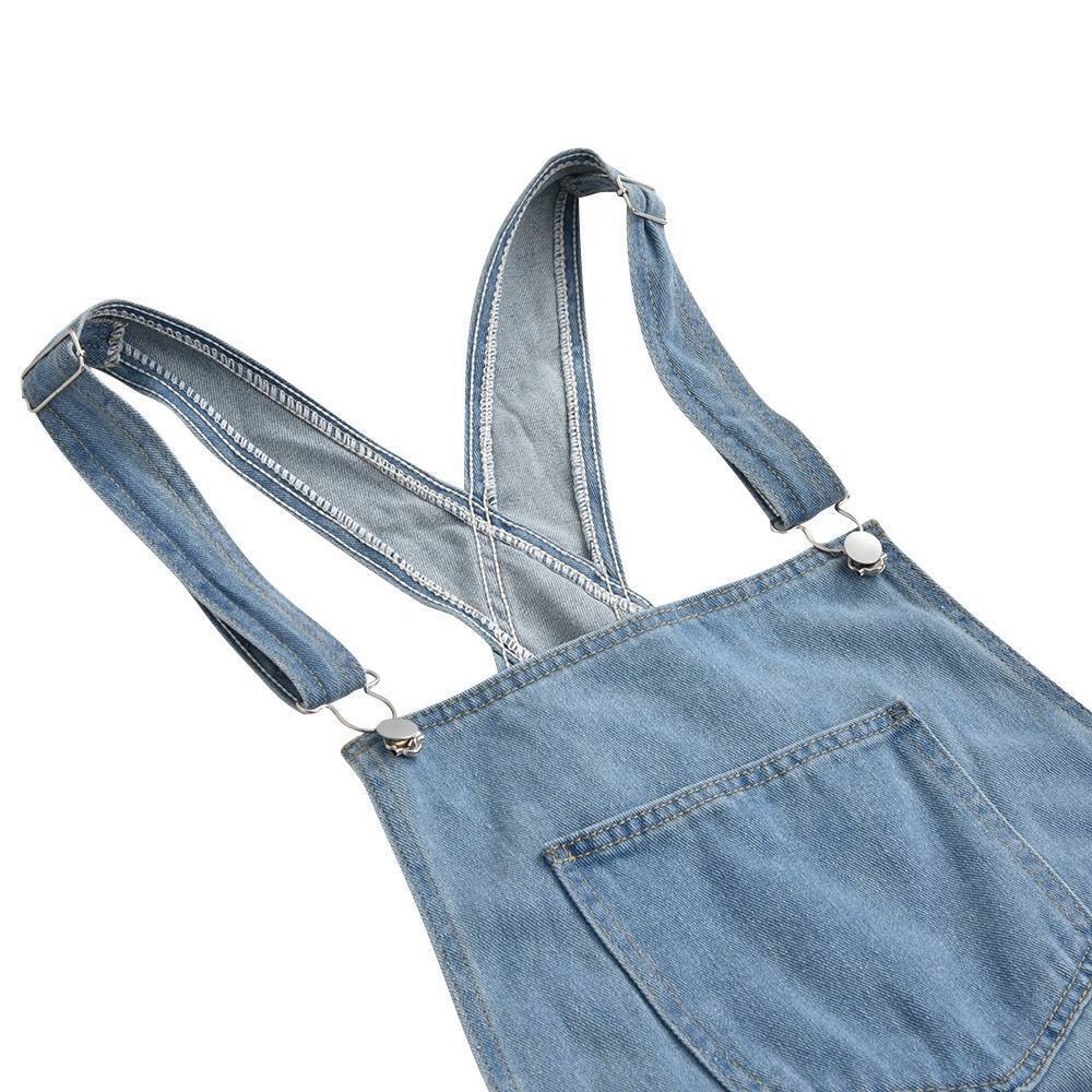 Versleten Verweerd Gewassen Denim Overalls
