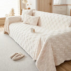 Gekruiste Pluche Velours Bankhoes