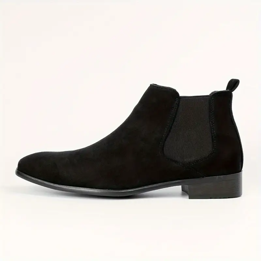 Heren Chelsea Boots – Echt Leer – Elastische Zijkanten – Lage Hak – Comfort Fit