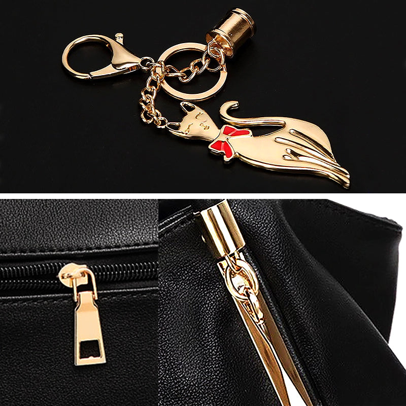De Alicia Handtas Vegan Leren Schoudertas met Goudkleurige Hardware