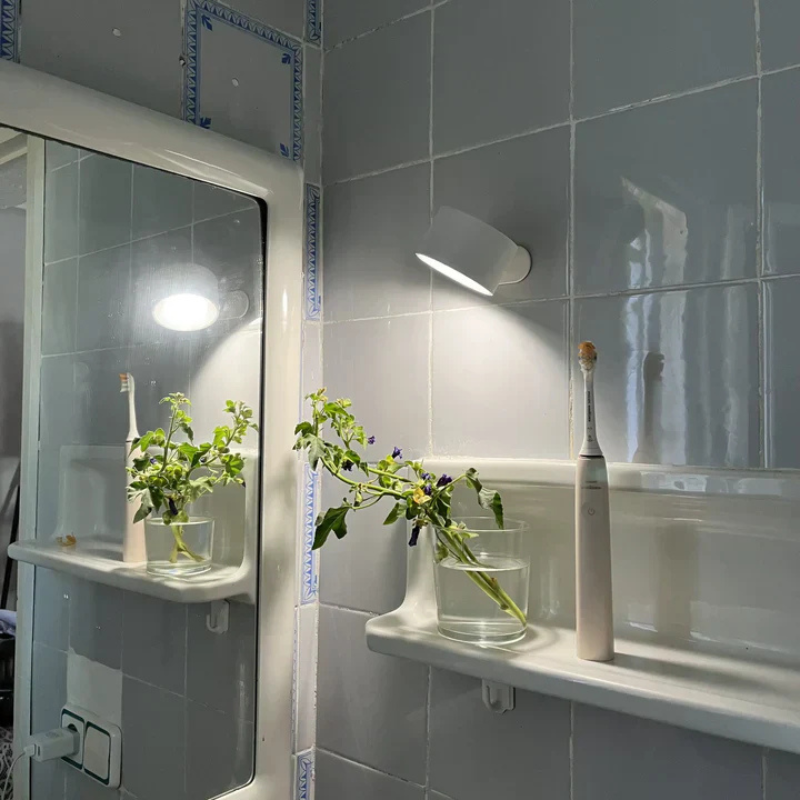 InfiniteGlow I Draadloze Dimbare LED Wandlamp met 360° Draaifunctie