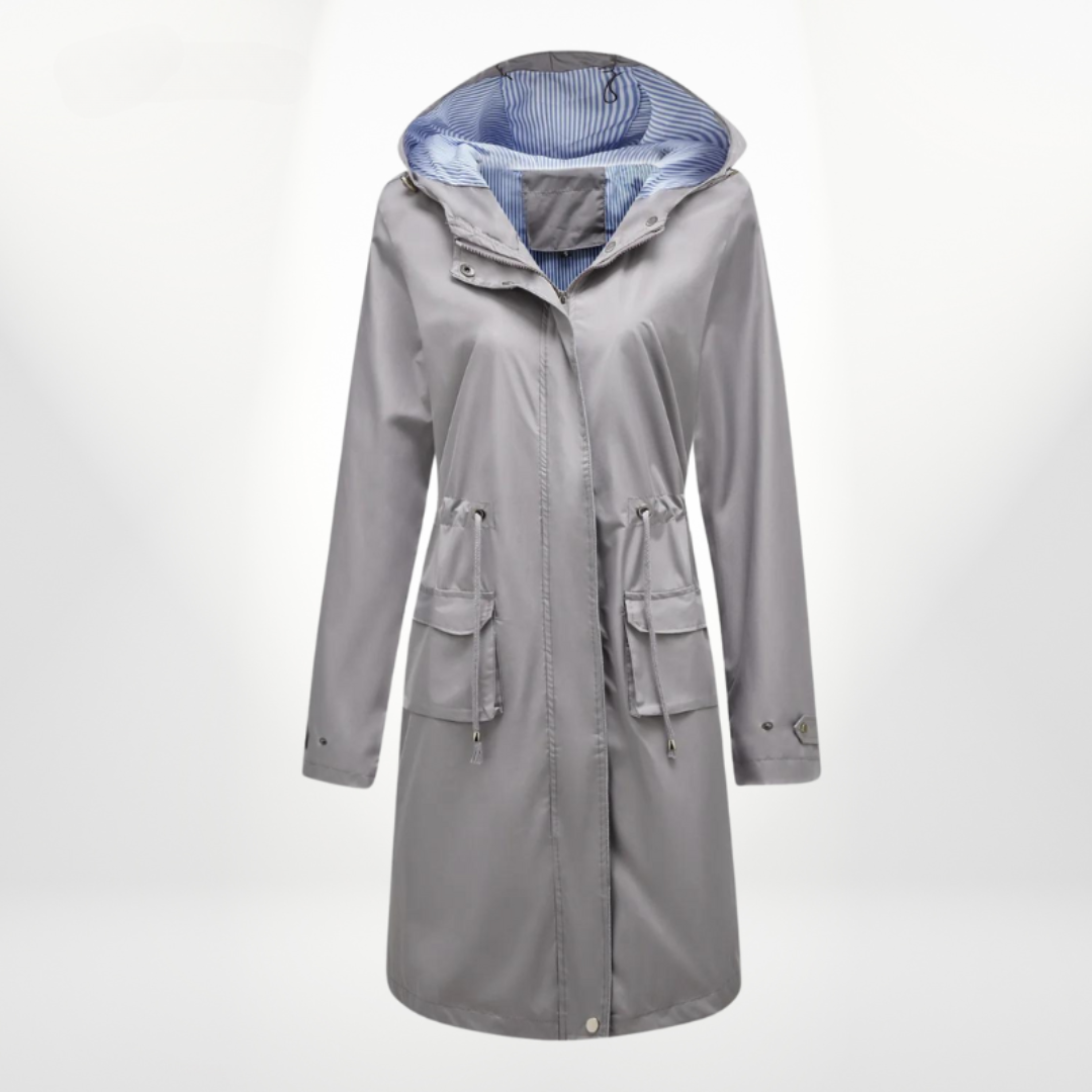 Waterdichte Trenchcoat Dames Tot Kniehoogte Lichte Stof