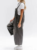 Losse Pas Versleten Denim Overalls