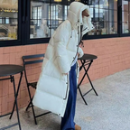 Dames Lange Winter Puffer Donsjack | Met Kapuze