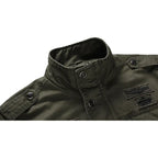 Jas Heren Militair Stijl Staande Kraag Duurzame Stof Warmte