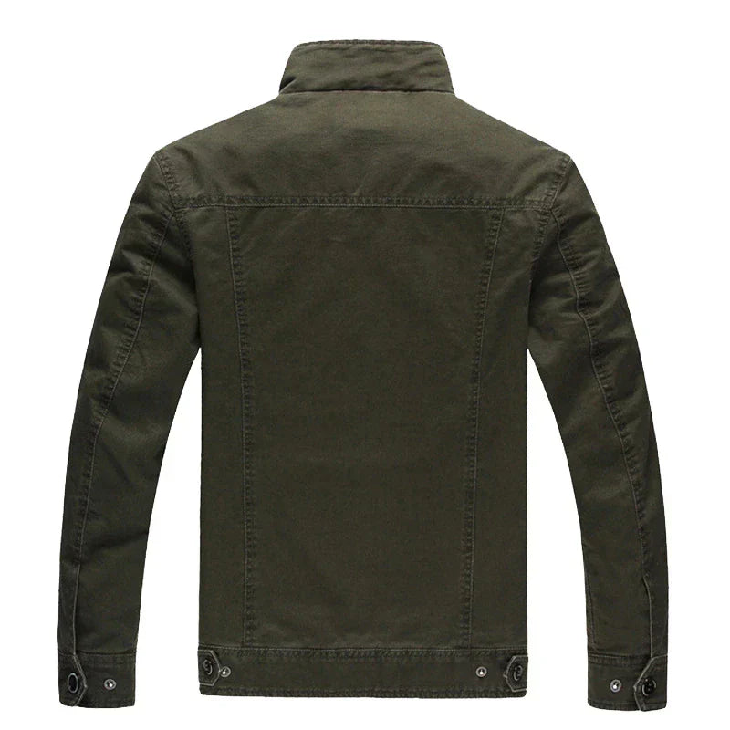 Jas Heren Militair Stijl Staande Kraag Duurzame Stof Warmte