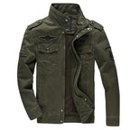 Jas Heren Militair Stijl Staande Kraag Duurzame Stof Warmte