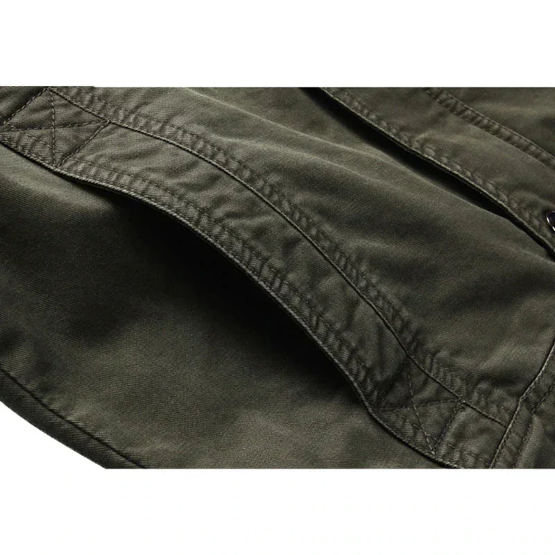 Jas Heren Militair Stijl Staande Kraag Duurzame Stof Warmte