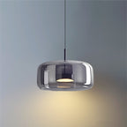 Hailie Retro LED-hanglampen Goud Amber Metaal Glas Slaapkamerlamp