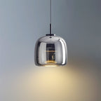 Hailie Retro LED-hanglampen Goud Amber Metaal Glas Slaapkamerlamp